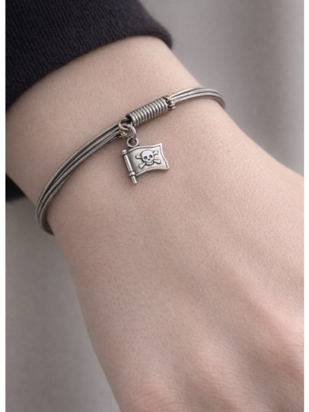 Strung A Pirate Looks At Forty Authentic Guitar String Bracelet Skull Crossbones